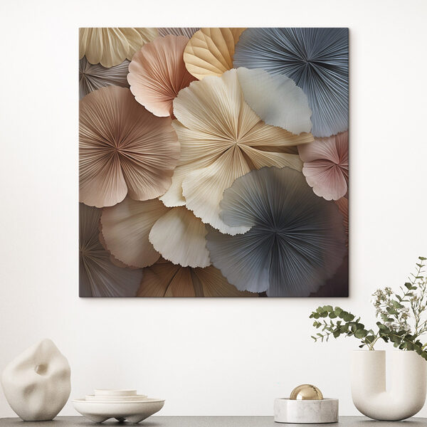 Group of flowers made of paper