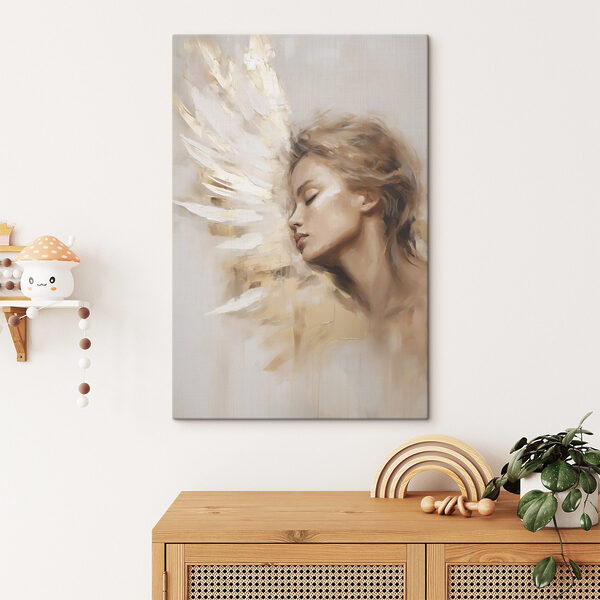 Painting of a woman with wings Painting of a woman with wings