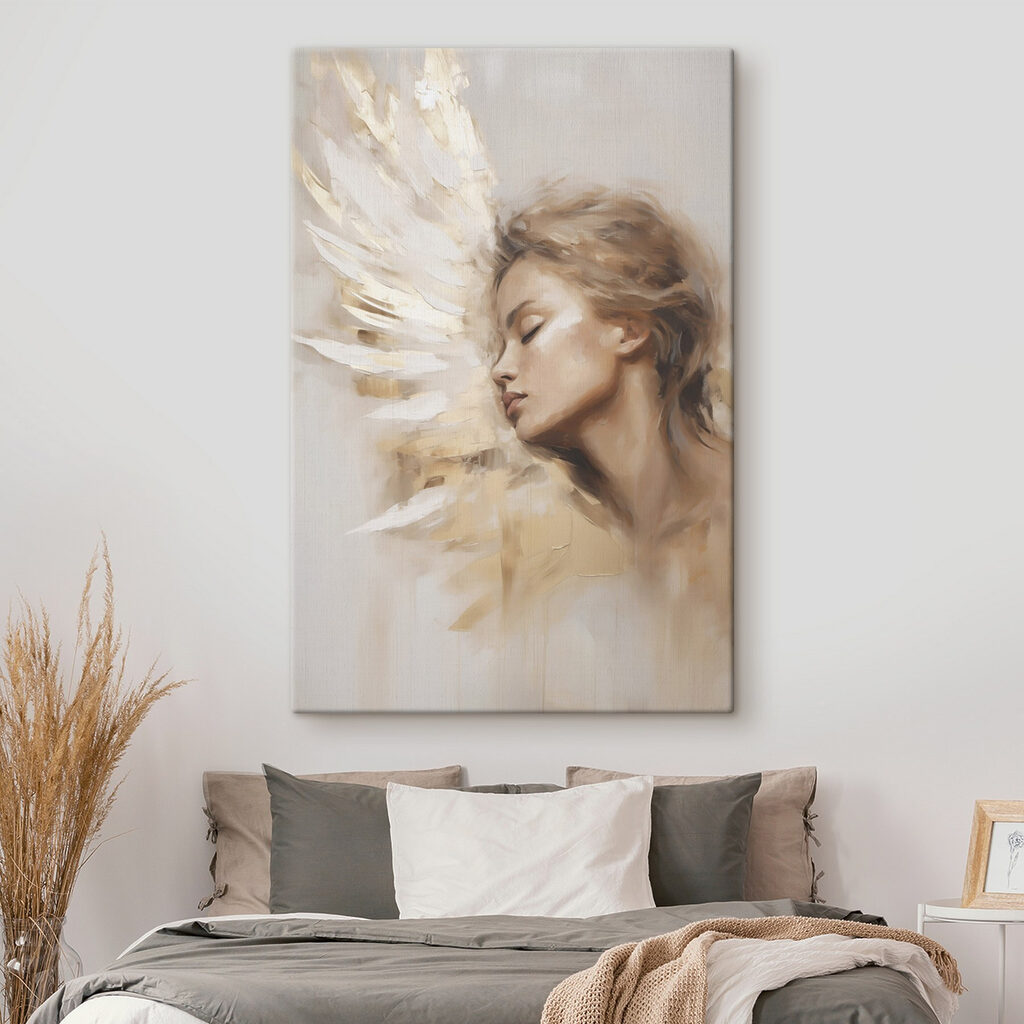 Painting of a woman with wings Painting of a woman with wings