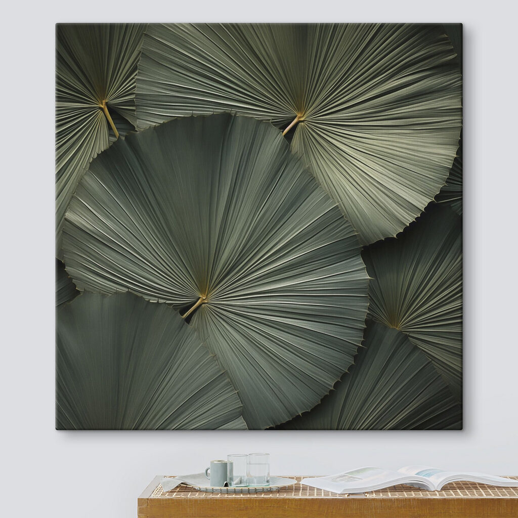 Group of large green leaves