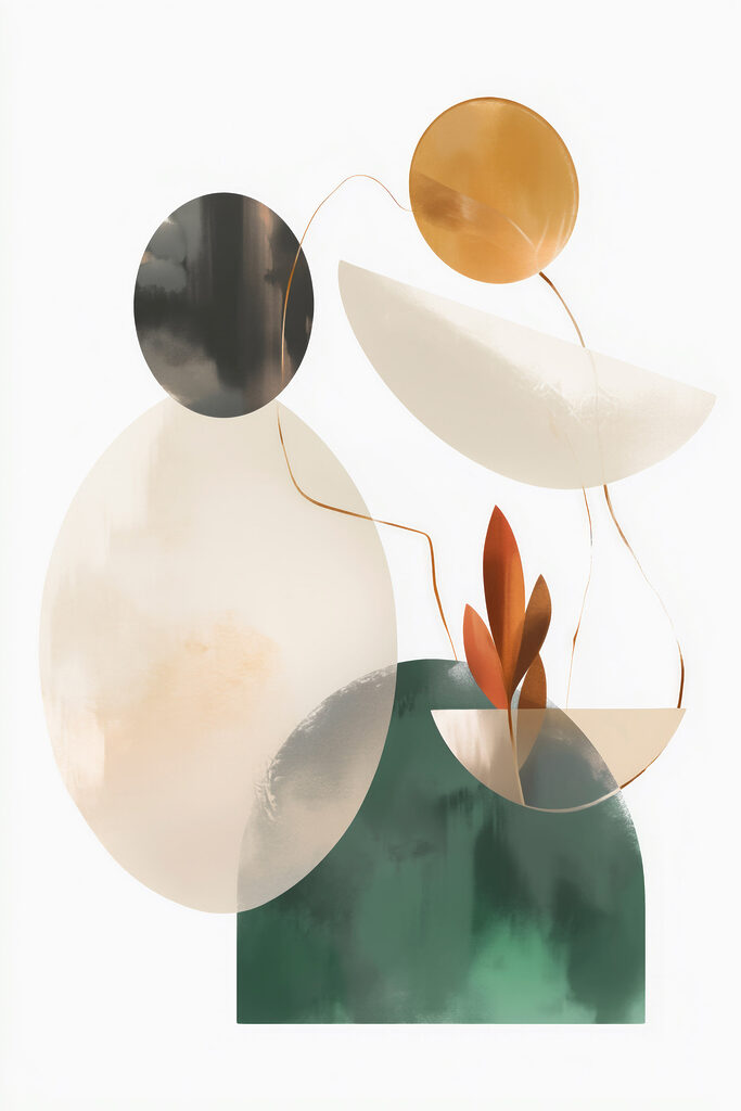 Group of objects with leaves Group of objects with leaves