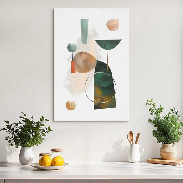 Painting of different shapes and colors Painting of different shapes and colors
