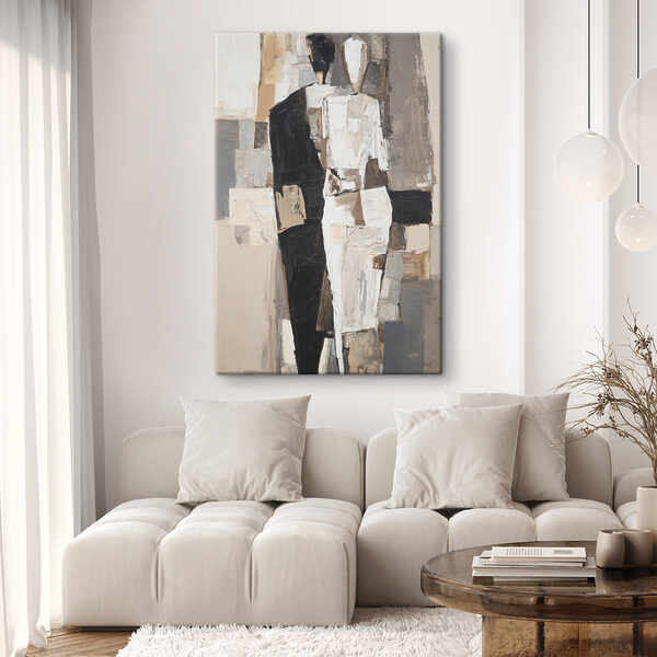 Painting of a man in a white dress Painting of a man in a white dress