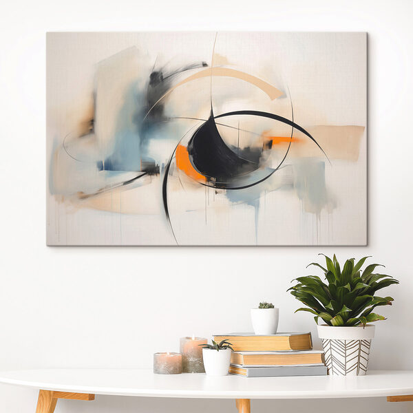 Painting of a circle and a circle Painting of a circle and a circle