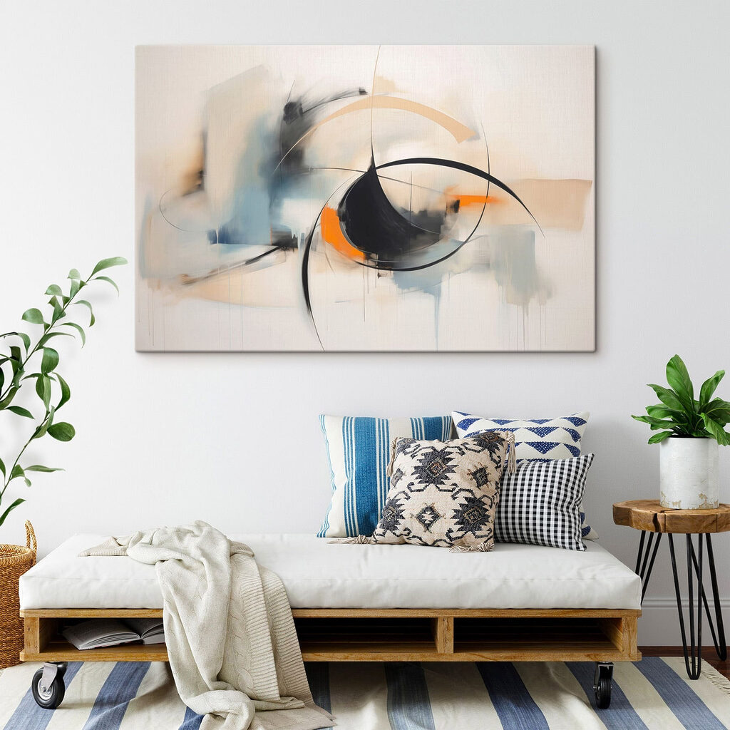 Painting of a circle and a circle Painting of a circle and a circle