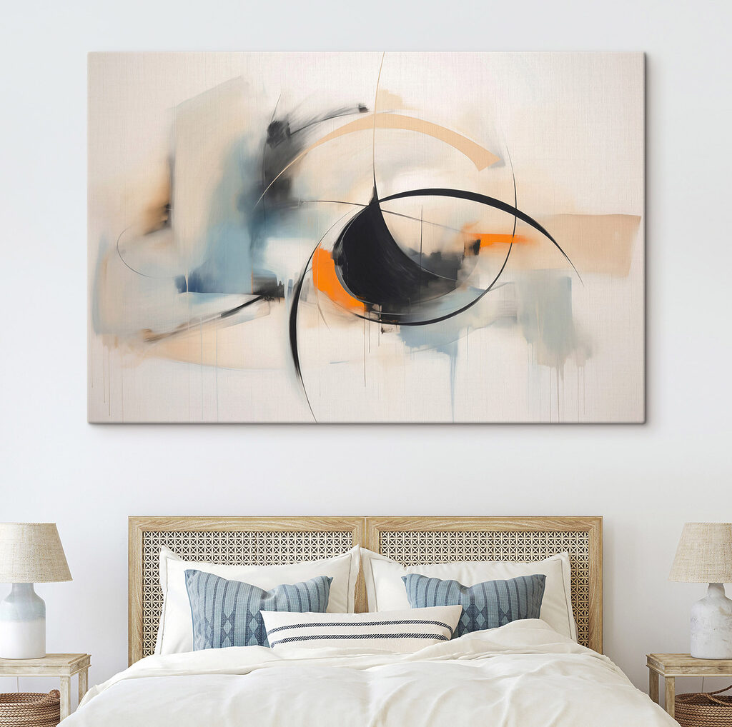 Painting of a circle and a circle Painting of a circle and a circle