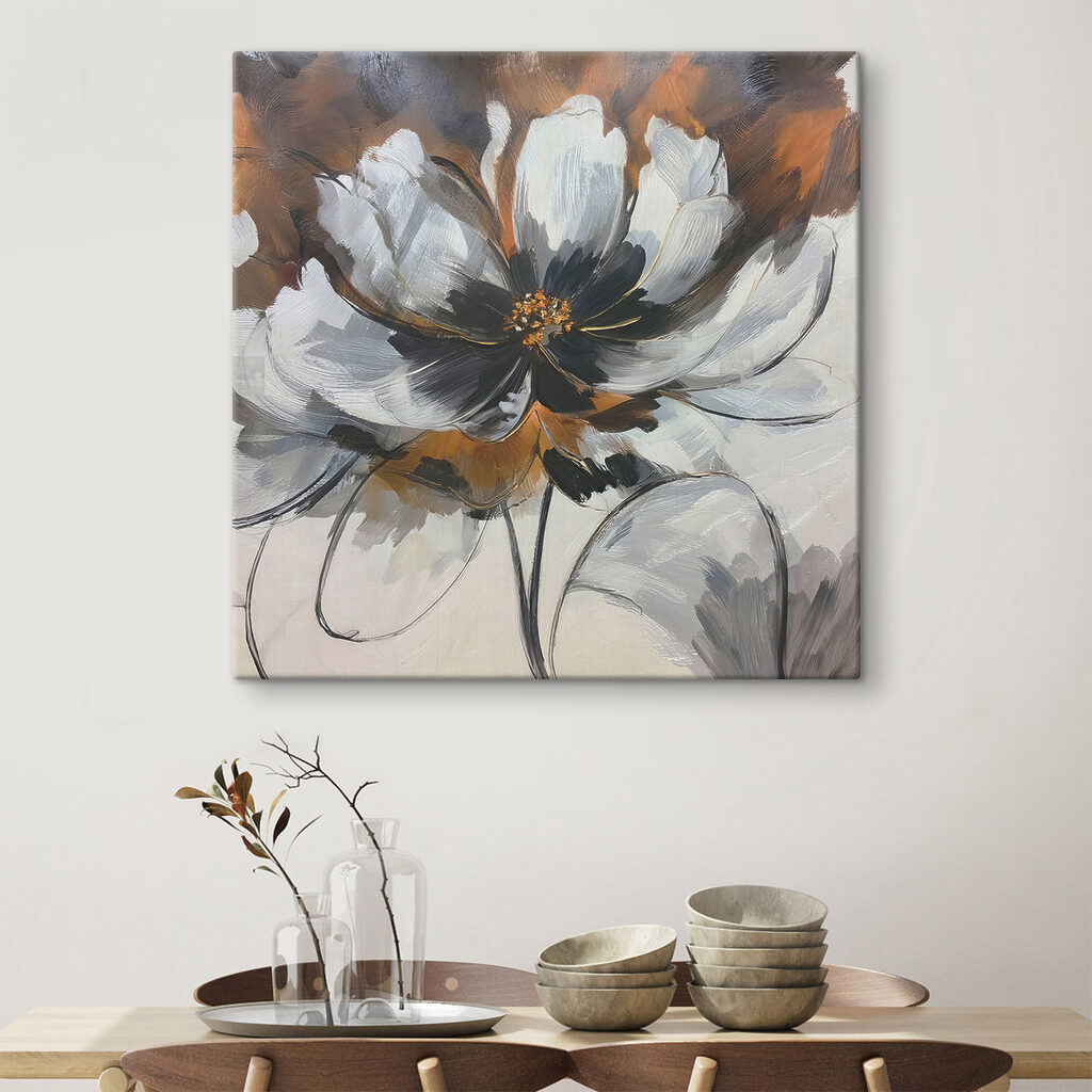 Painting of a flower Painting of a flower