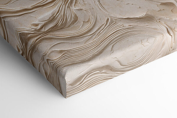 White wall with wavy lines