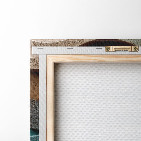 Flowing shapes in earthy tones