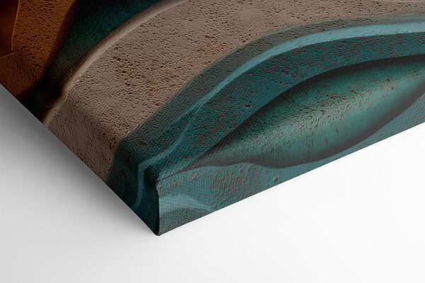 Flowing shapes in earthy tones