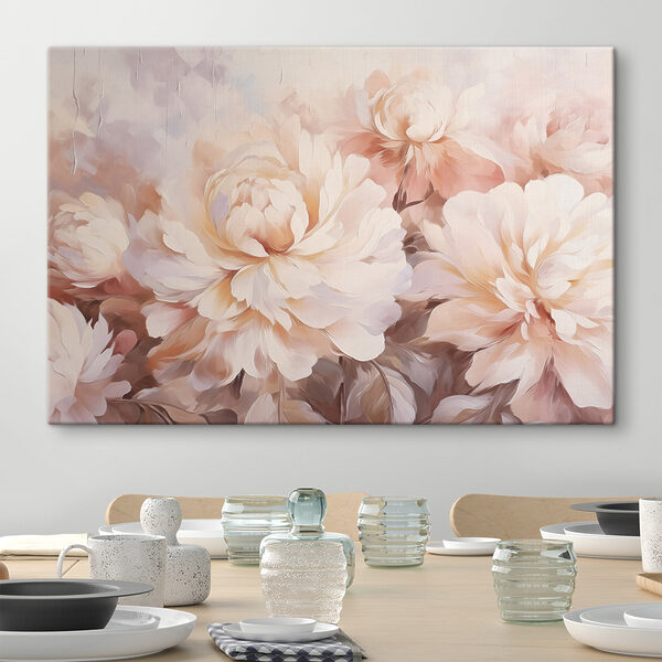 Painting of flowers on a wall