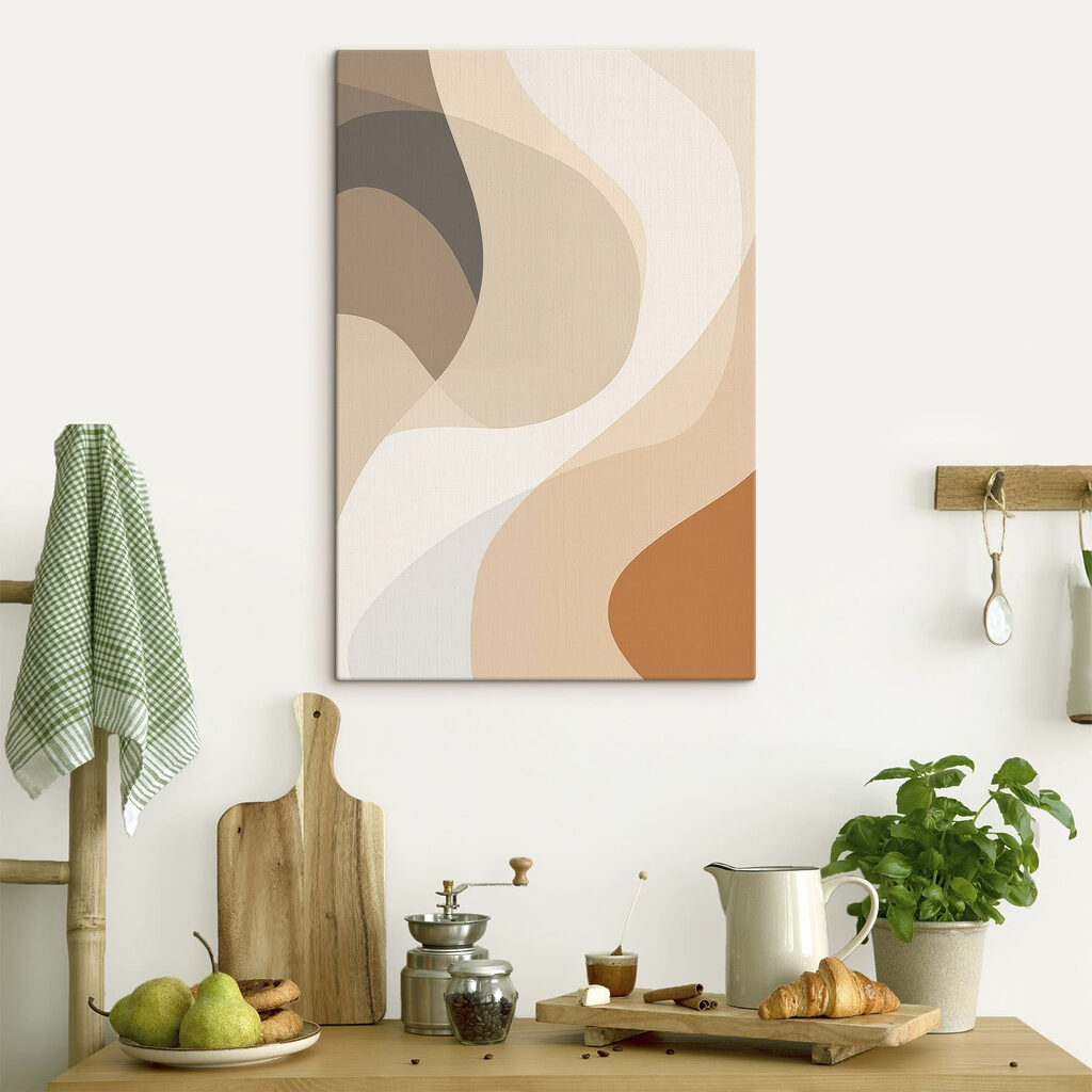 Soft curves in neutral tones