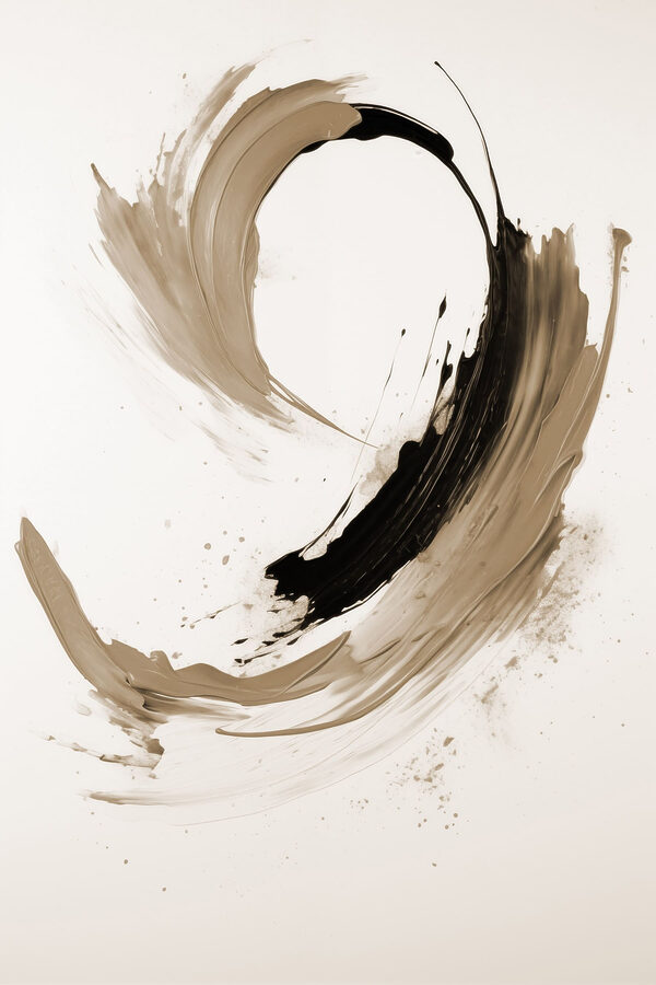 Black and tan brushstrokes Black and tan brushstrokes