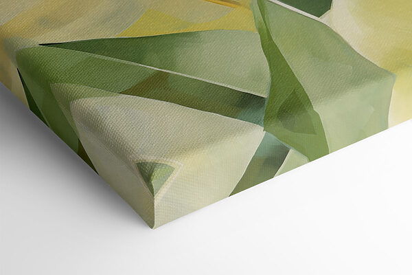 Fresh greens and soft yellows blend beautifully