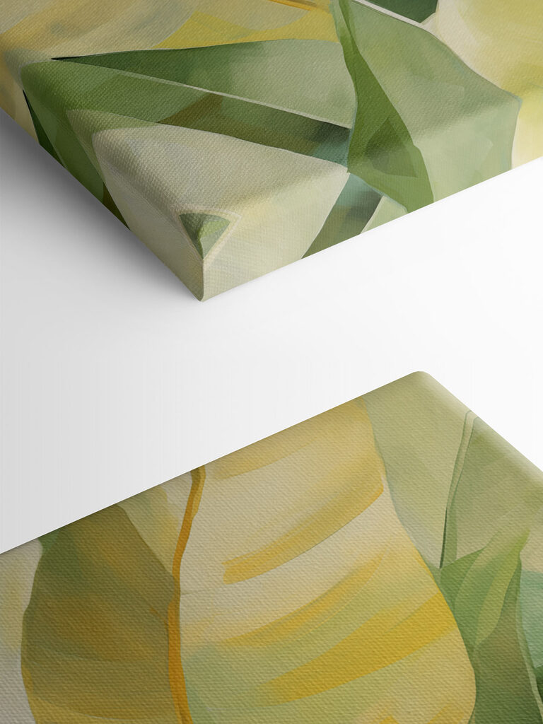 Fresh greens and soft yellows blend beautifully