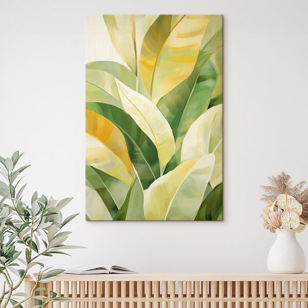 Fresh greens and soft yellows blend beautifully