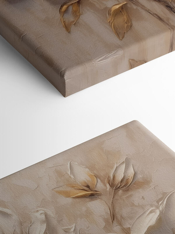 Painting of flowers on a wall