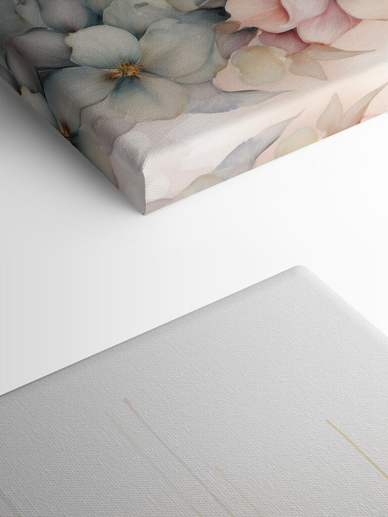 Painting of flowers and leaves