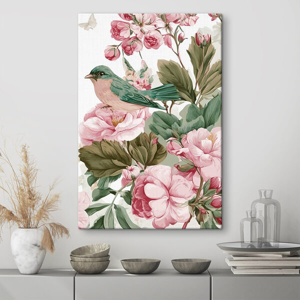Bird on a flower