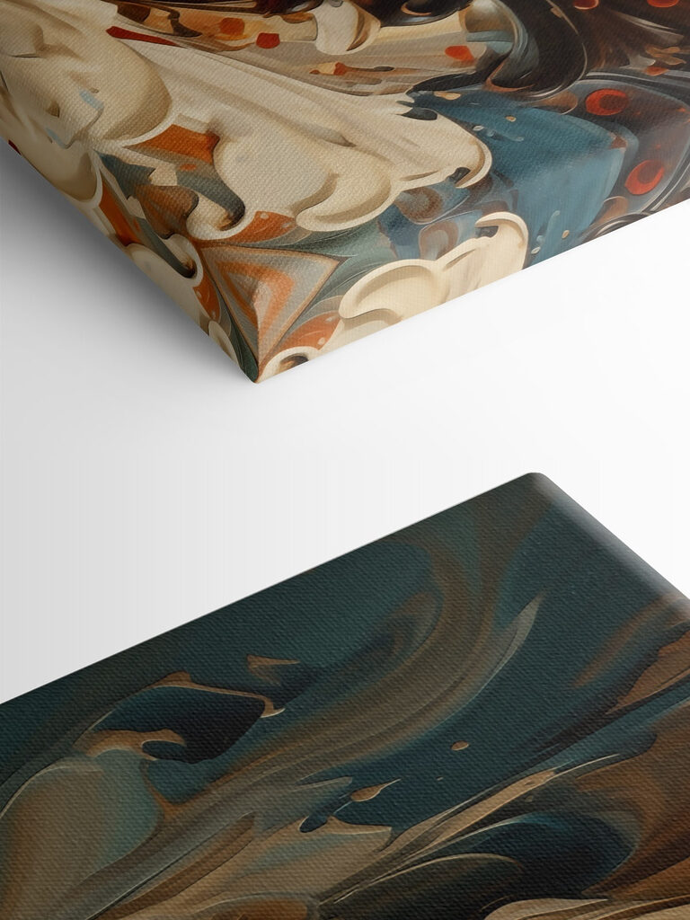 Flowing colors in harmonious patterns