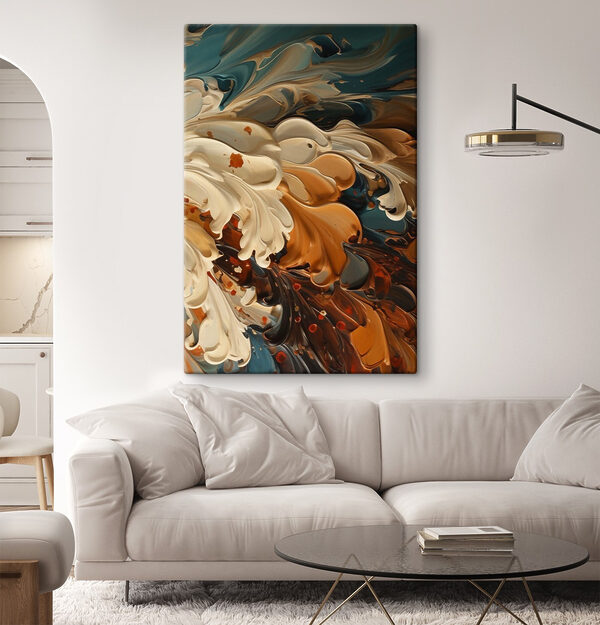 Flowing colors in harmonious patterns