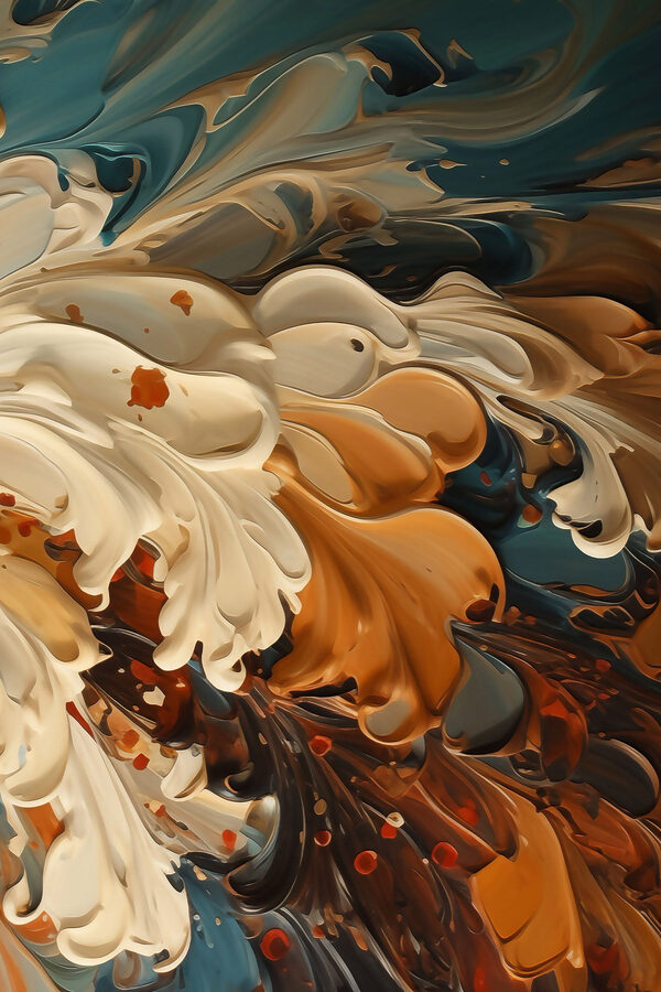 Flowing colors in harmonious patterns