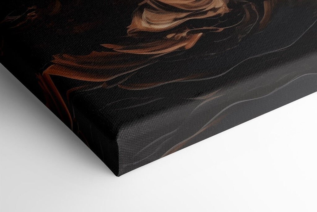 - Swirls of warm earthy tones