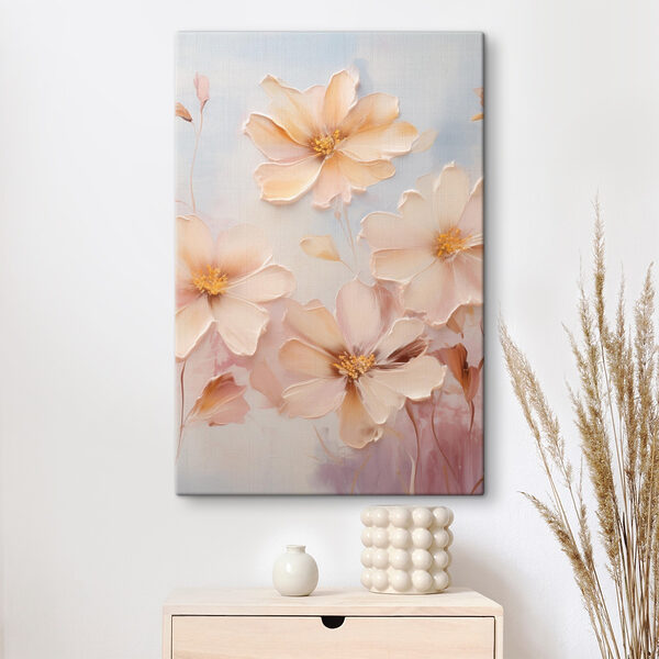 Delicate blooms in soft pastel hues