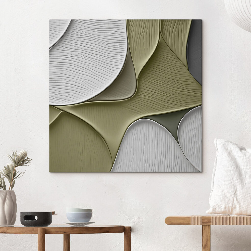 Flowing shapes in soft color palette Flowing shapes in soft color palette