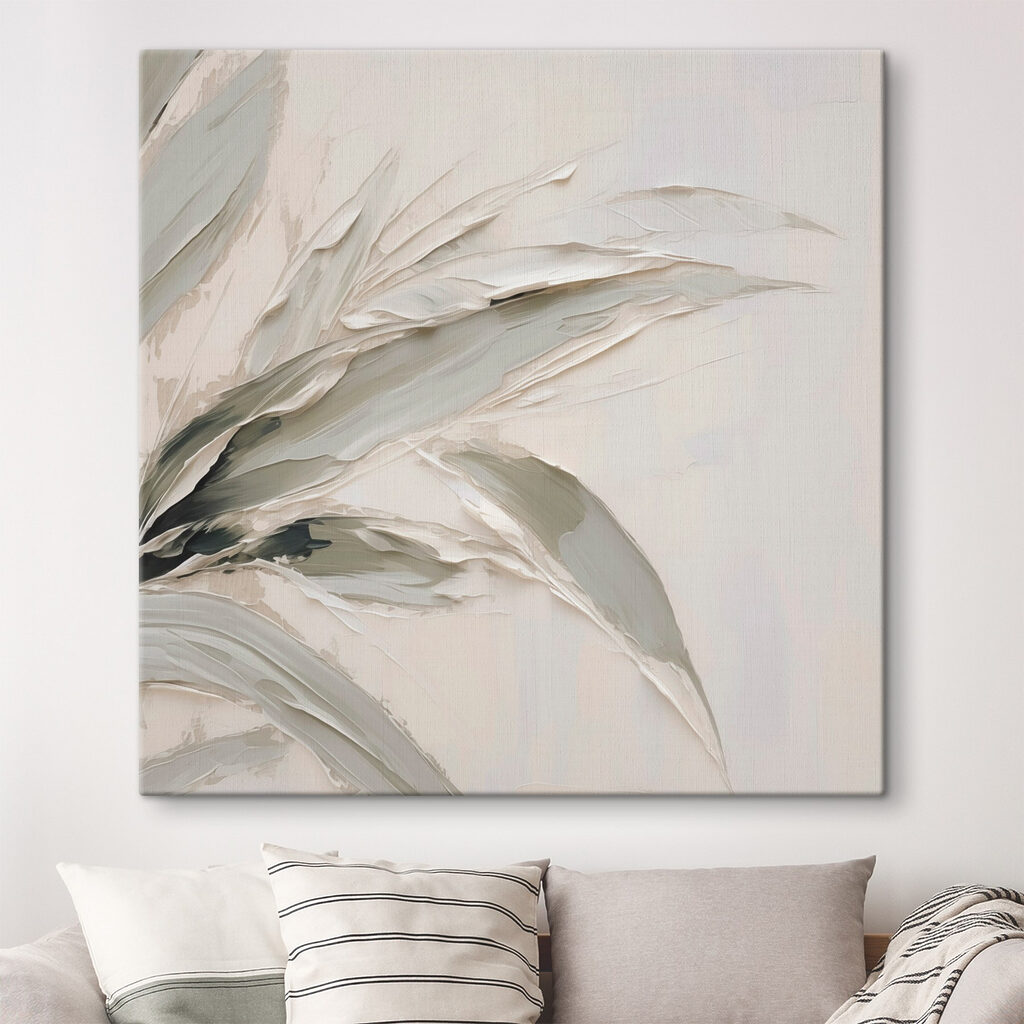 Elegant leaves in soft tones