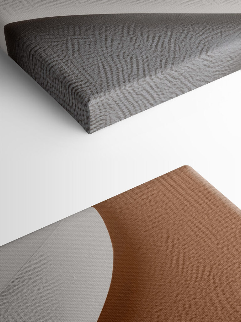 Textured waves in soft color palette