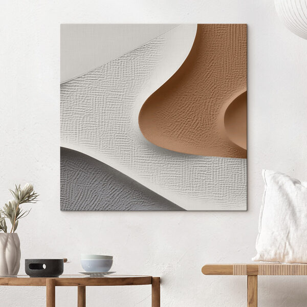 Textured waves in soft color palette