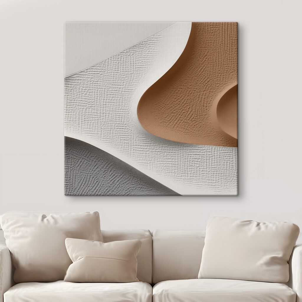 Textured waves in soft color palette