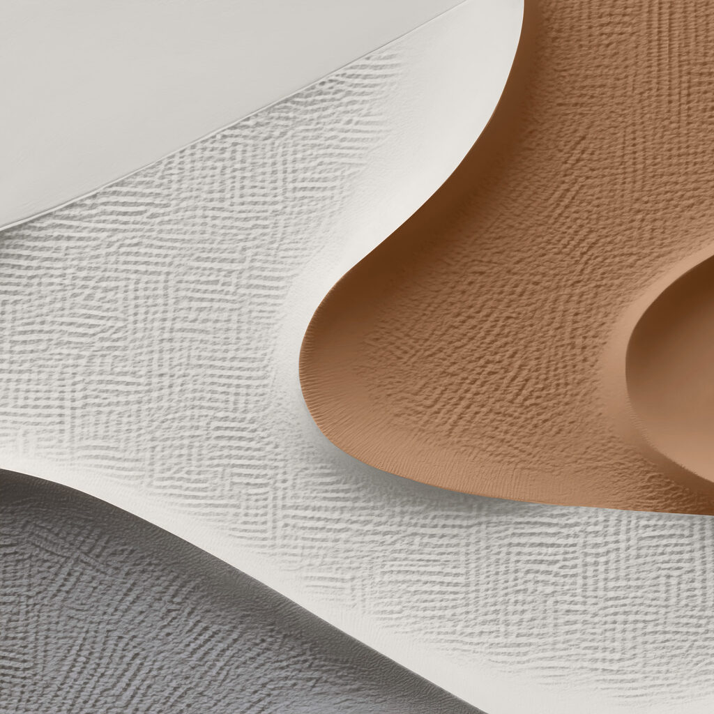 Textured waves in soft color palette
