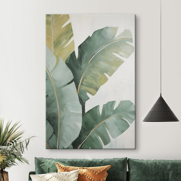 Fresh green leaves against soft background
