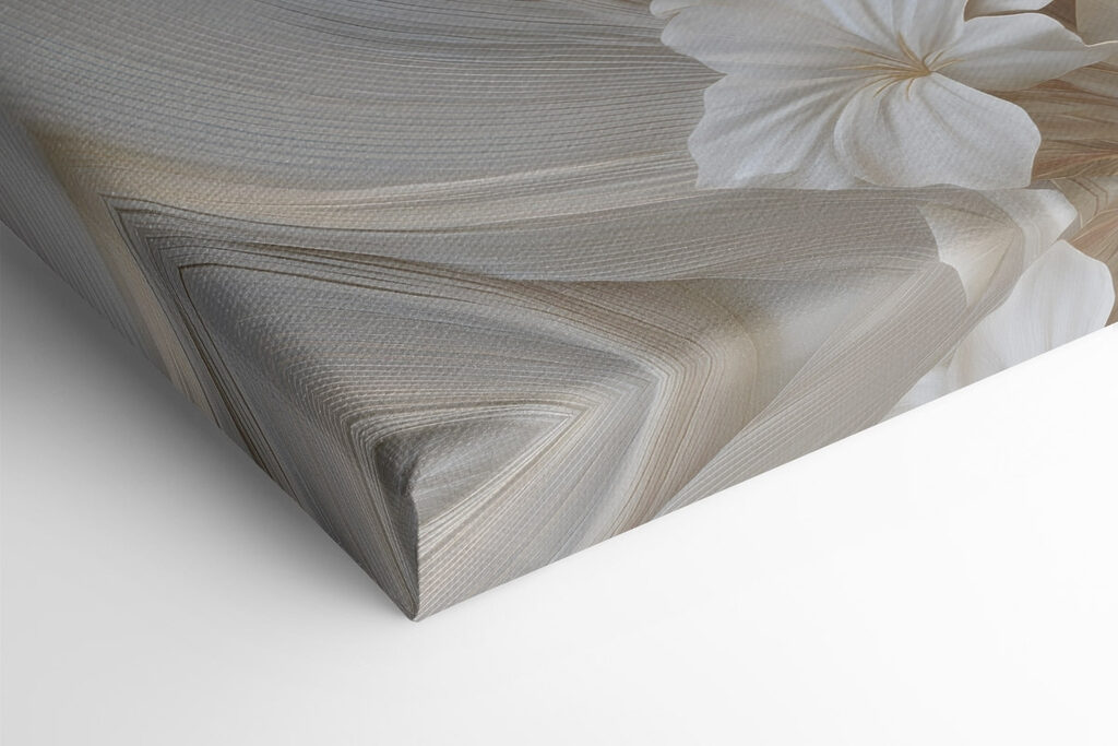 Delicate floral design with flowing lines Delicate floral design with flowing lines