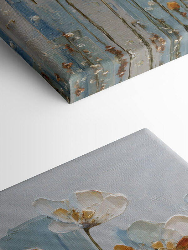 Painting of flowers on a wall Painting of flowers on a wall