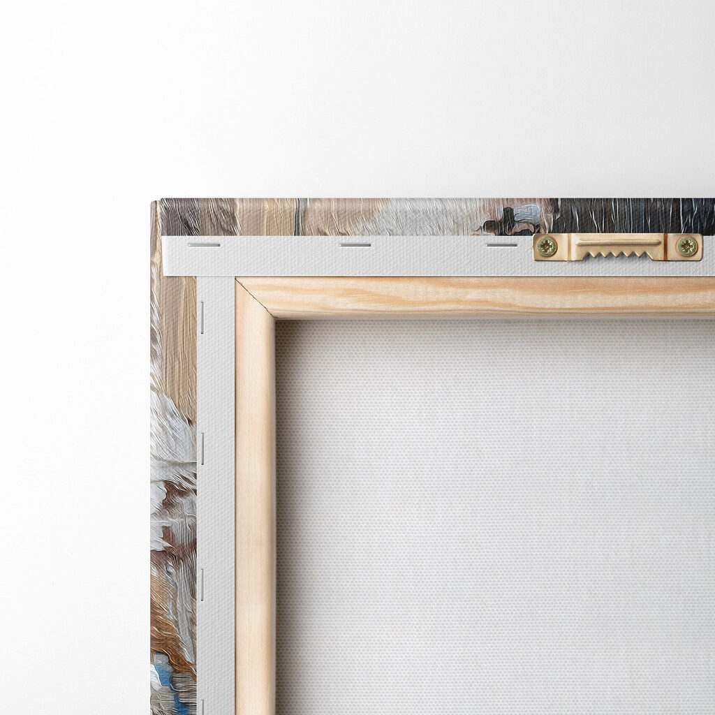 Abstract layers in soft earth tones