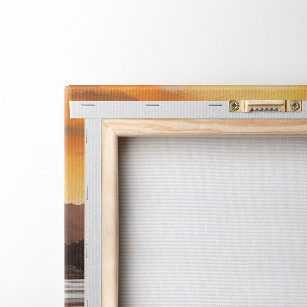 Sunset over a lake
