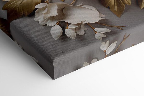 Elegant floral arrangement with lush leaves