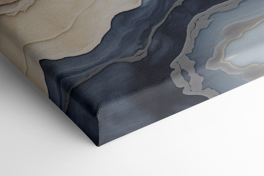 Waves of calming blue and beige