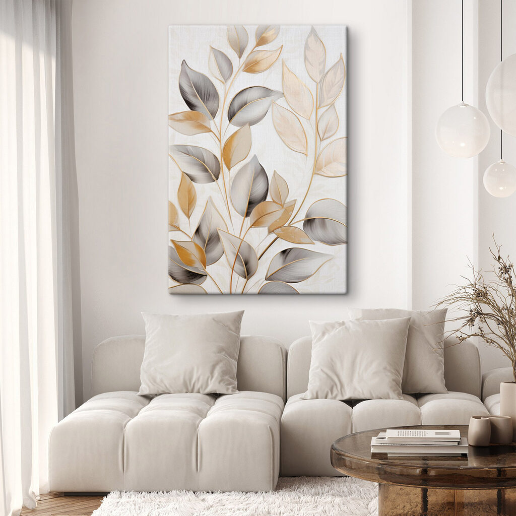 Nature-inspired design with delicate leaves Nature-inspired design with delicate leaves