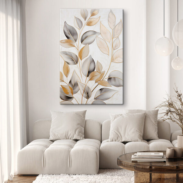 Nature-inspired design with delicate leaves Nature-inspired design with delicate leaves