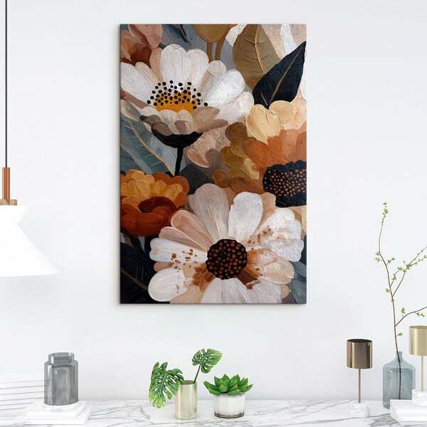 Vibrant blossoms in warm hues Vibrant blossoms in warm hues