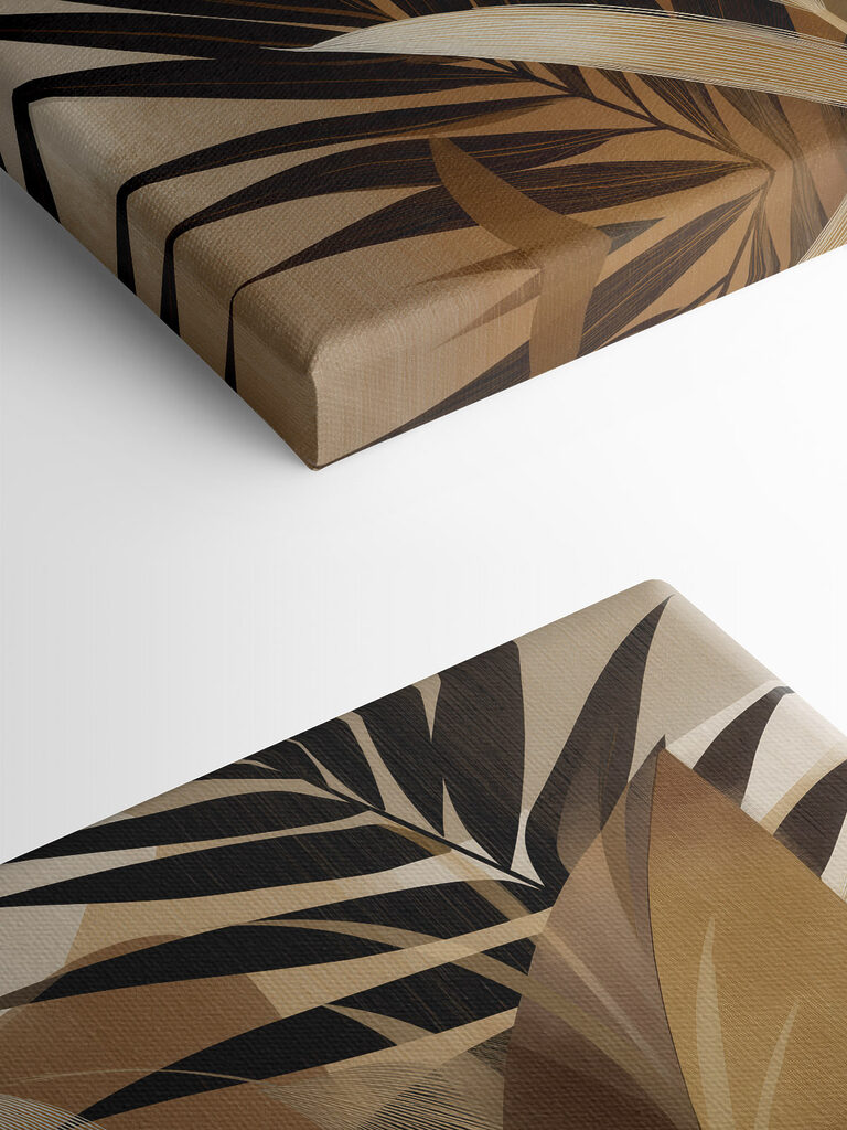 Elegant leaves in warm tones