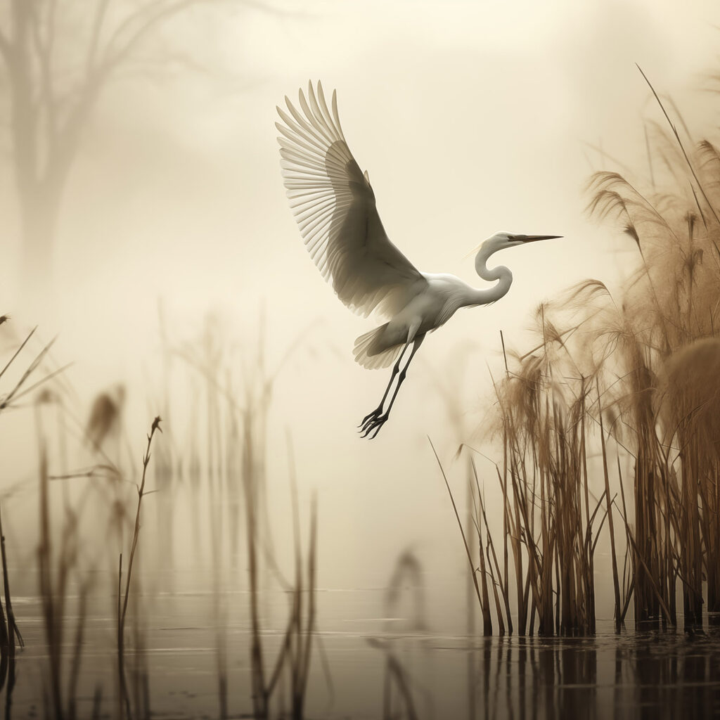 Bird flying over water Bird flying over water