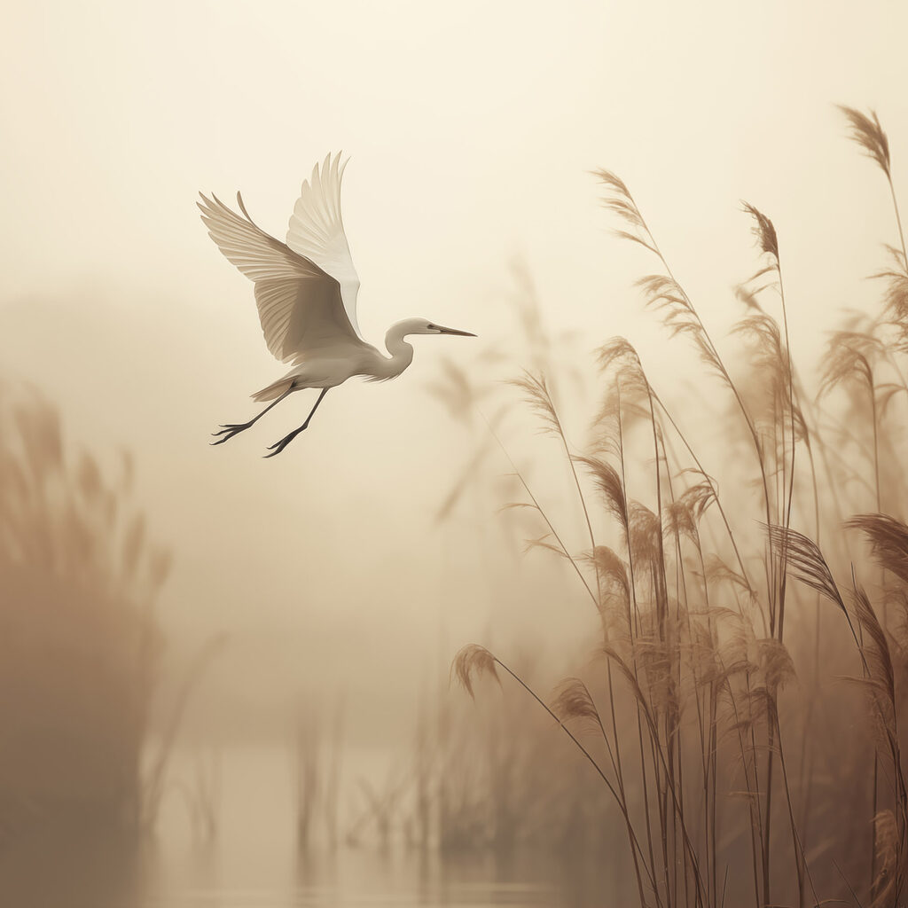 Bird flying over water Bird flying over water