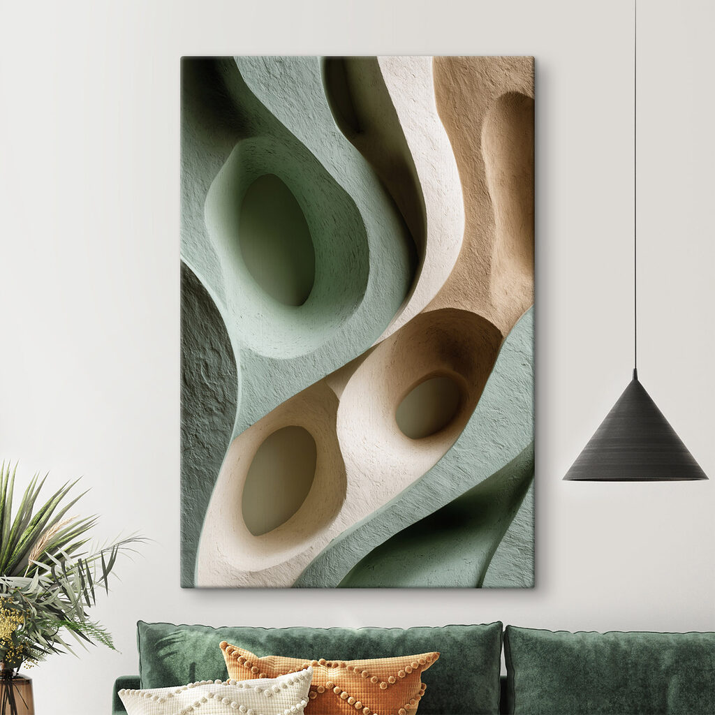 Soft curves and gentle hues blend beautifully