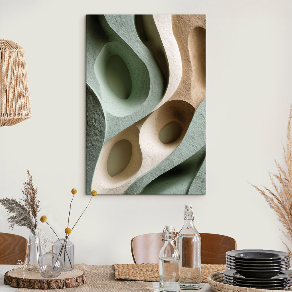 Soft curves and gentle hues blend beautifully