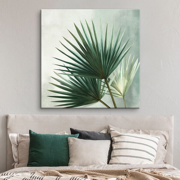 Nature's intricate green foliage design